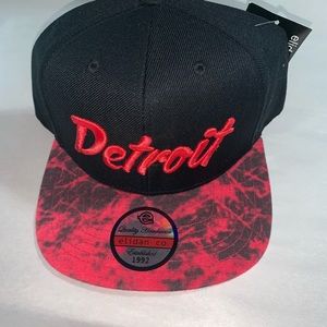 NWT auth Elidan embroidered DETROIT cap ONE SIZE